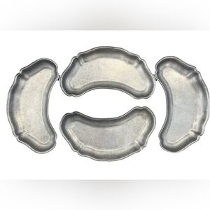 Vintage Oneida Dish Plate Cambridge‎ Pewter Crescent Colonial Queen Anne Set Lot